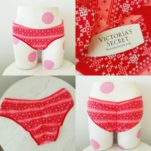 Victoria's Secret Vintage Low Rise Cotton Hiphugger Hipster Panty Red NWT